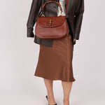 Ultra - Rare Gucci 1947 Lizard Bamboo Large Top Handle Bag - FashioNica