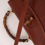 Ultra - Rare Gucci 1947 Lizard Bamboo Large Top Handle Bag - FashioNica