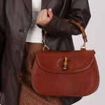 Ultra - Rare Gucci 1947 Lizard Bamboo Large Top Handle Bag - FashioNica