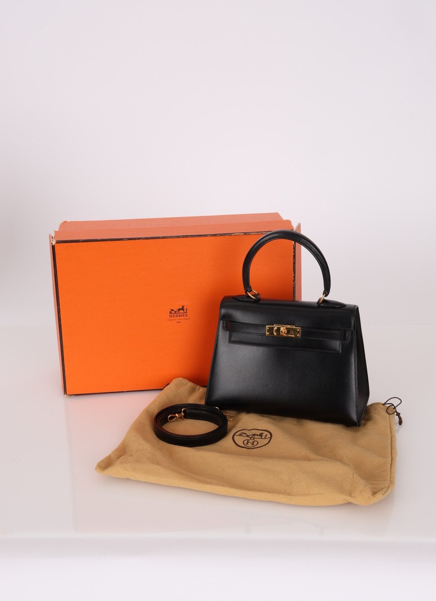 Ultra - Rare Hermès 1992 Box Mini Kelly Top Handle - FashioNica
