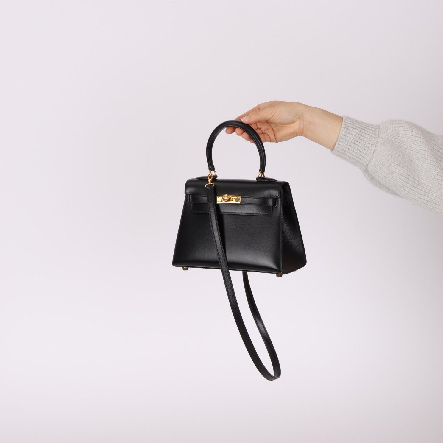 Ultra - Rare Hermès 1992 Box Mini Kelly Top Handle - FashioNica