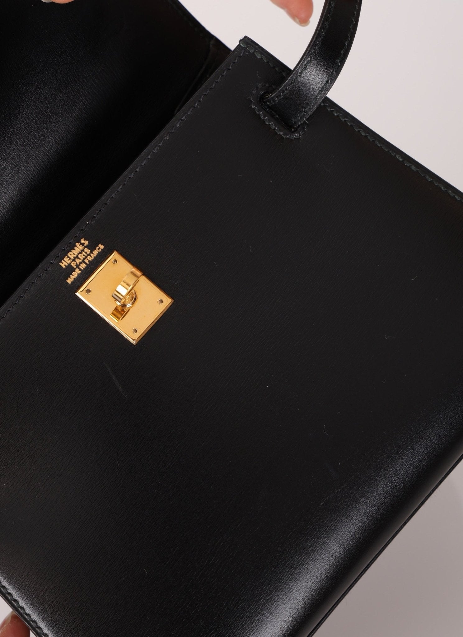 Ultra - Rare Hermès 1992 Box Mini Kelly Top Handle - FashioNica