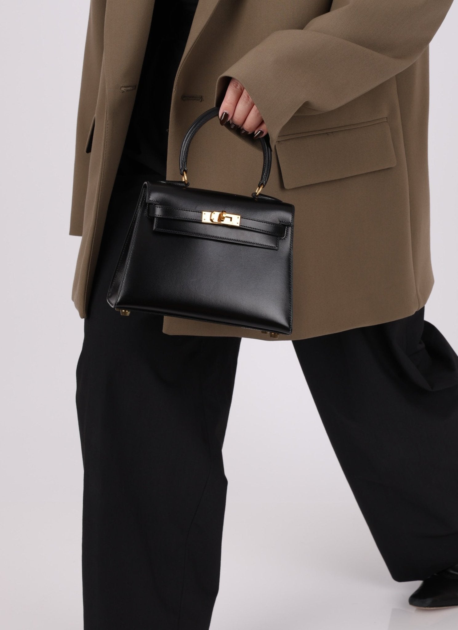 Ultra - Rare Hermès 1992 Box Mini Kelly Top Handle - FashioNica