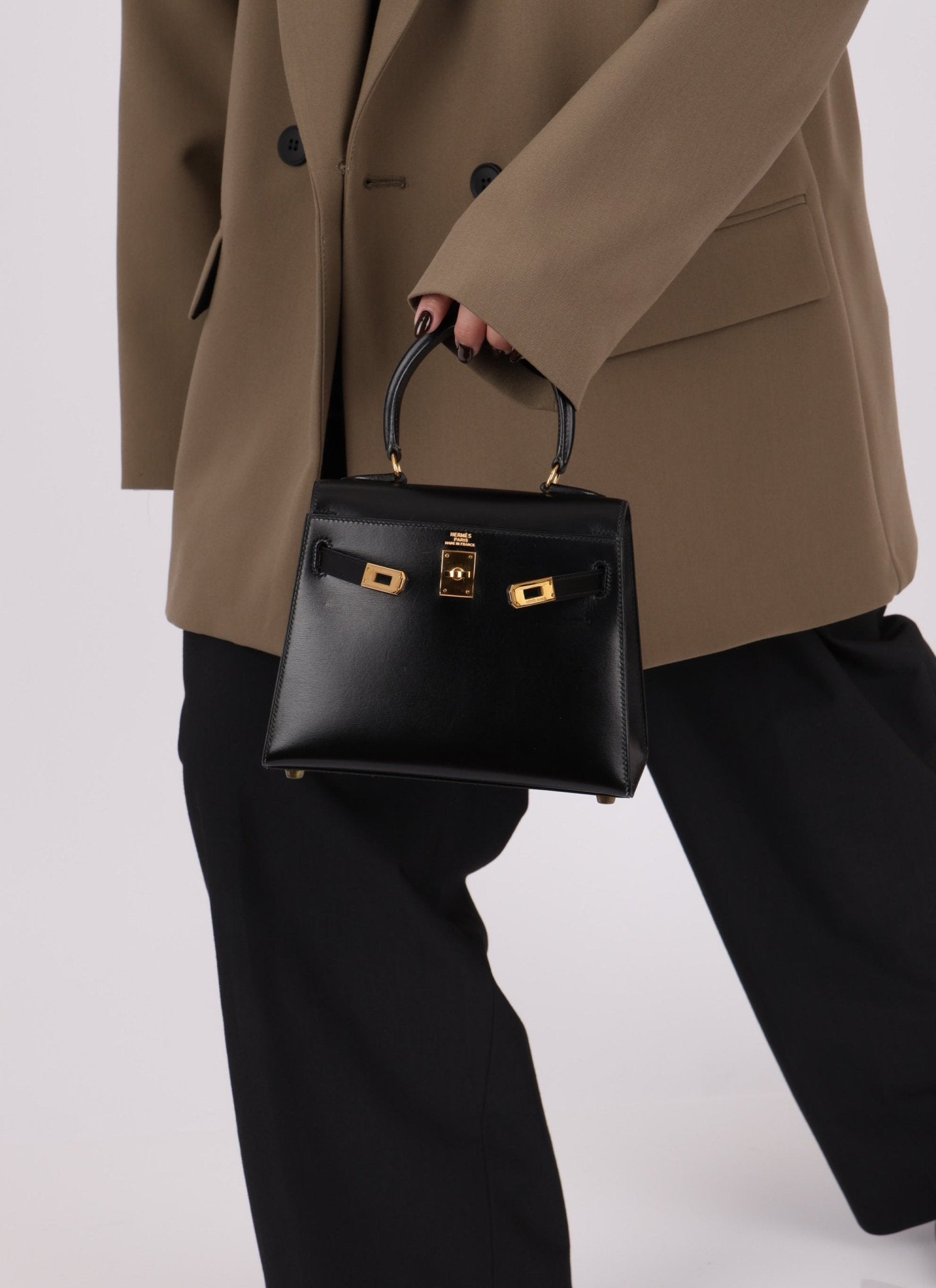 Ultra - Rare Hermès 1992 Box Mini Kelly Top Handle - FashioNica