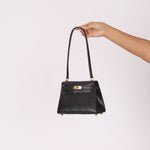 Ultra - Rare Hermès 2008 Bleu Marine Lizard Mini Kelly 20 - FashioNica