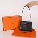 Ultra - Rare Hermès 2008 Bleu Marine Lizard Mini Kelly 20 - FashioNica