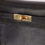 Ultra - Rare Hermès 2008 Bleu Marine Lizard Mini Kelly 20 - FashioNica