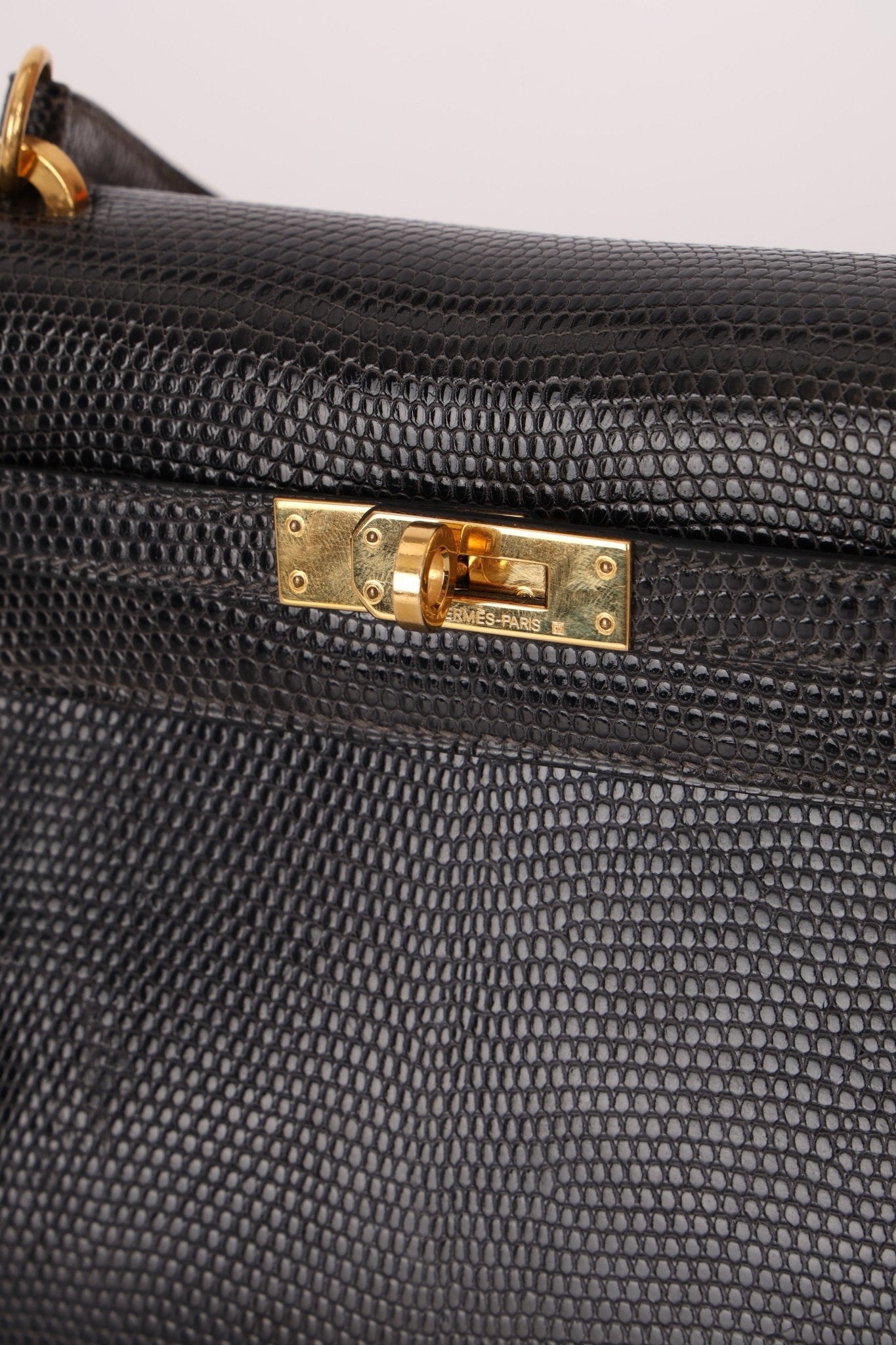 Ultra - Rare Hermès 2008 Bleu Marine Lizard Mini Kelly 20 - FashioNica