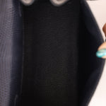 Ultra - Rare Hermès 2008 Bleu Marine Lizard Mini Kelly 20 - FashioNica