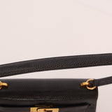 Ultra - Rare Hermès 2008 Bleu Marine Lizard Mini Kelly 20 - FashioNica