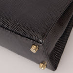 Ultra - Rare Hermès 2008 Bleu Marine Lizard Mini Kelly 20 - FashioNica