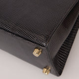 Ultra - Rare Hermès 2008 Bleu Marine Lizard Mini Kelly 20 - FashioNica