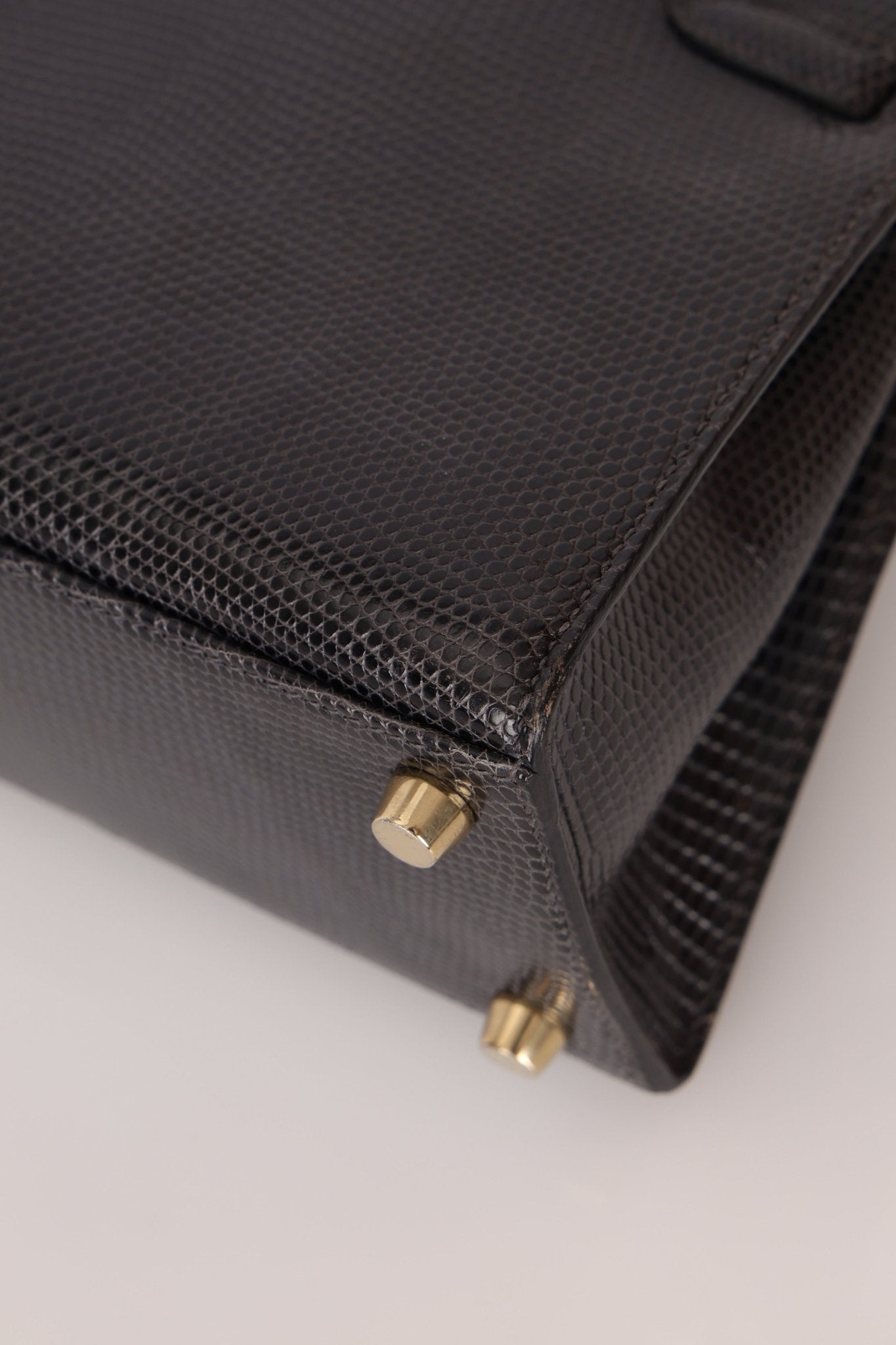 Ultra - Rare Hermès 2008 Bleu Marine Lizard Mini Kelly 20 - FashioNica