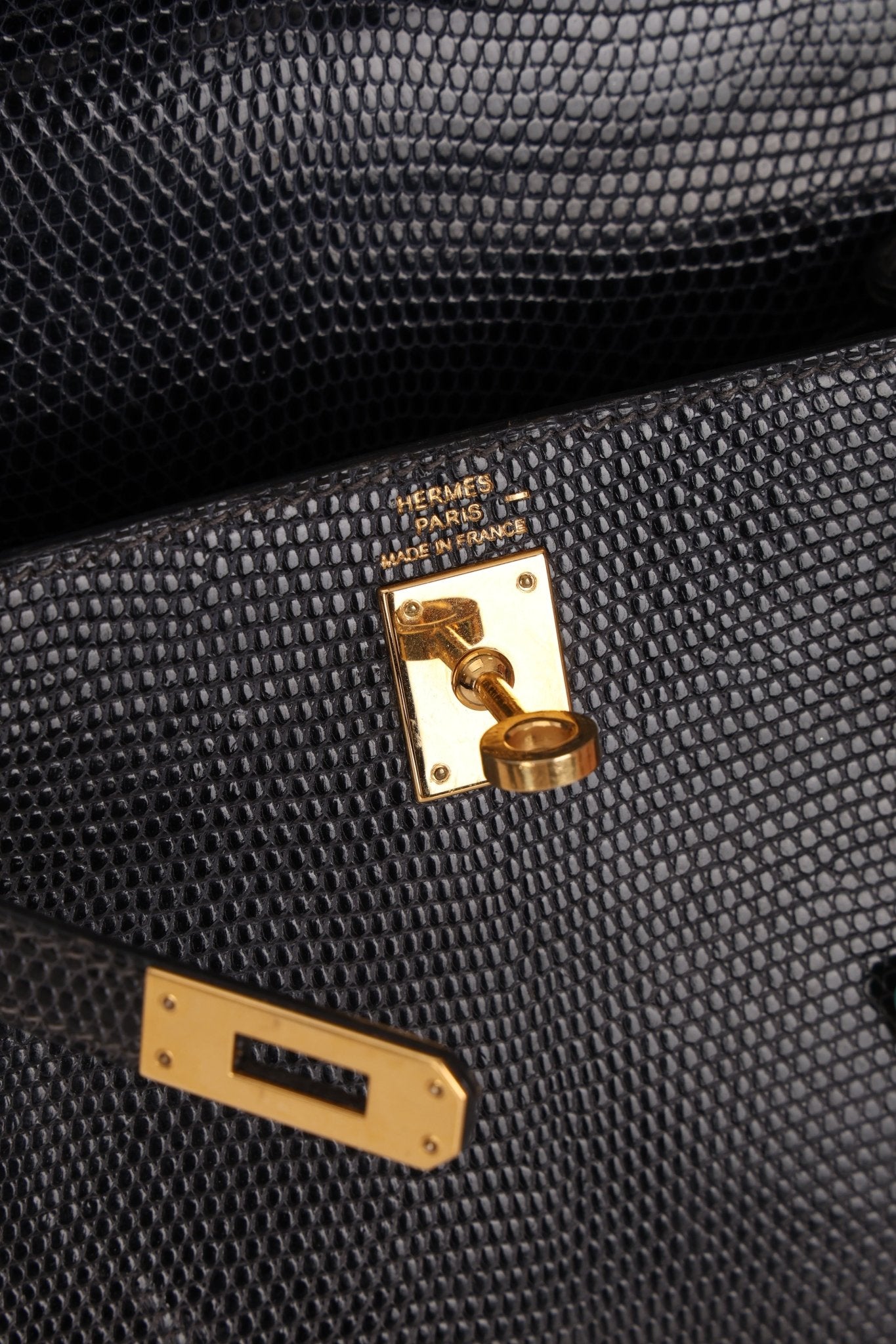 Ultra - Rare Hermès 2008 Bleu Marine Lizard Mini Kelly 20 - FashioNica