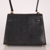 Ultra - Rare Hermès 2008 Bleu Marine Lizard Mini Kelly 20 - FashioNica