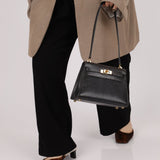 Ultra - Rare Hermès 2008 Bleu Marine Lizard Mini Kelly 20 - FashioNica