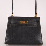 Ultra - Rare Hermès 2008 Bleu Marine Lizard Mini Kelly 20 - FashioNica