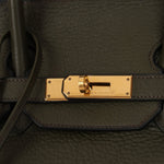 Ultra - Rare Hermès x Margiela 2000 Khaki Togo Retourne Birkin 35 GHW - FashioNica