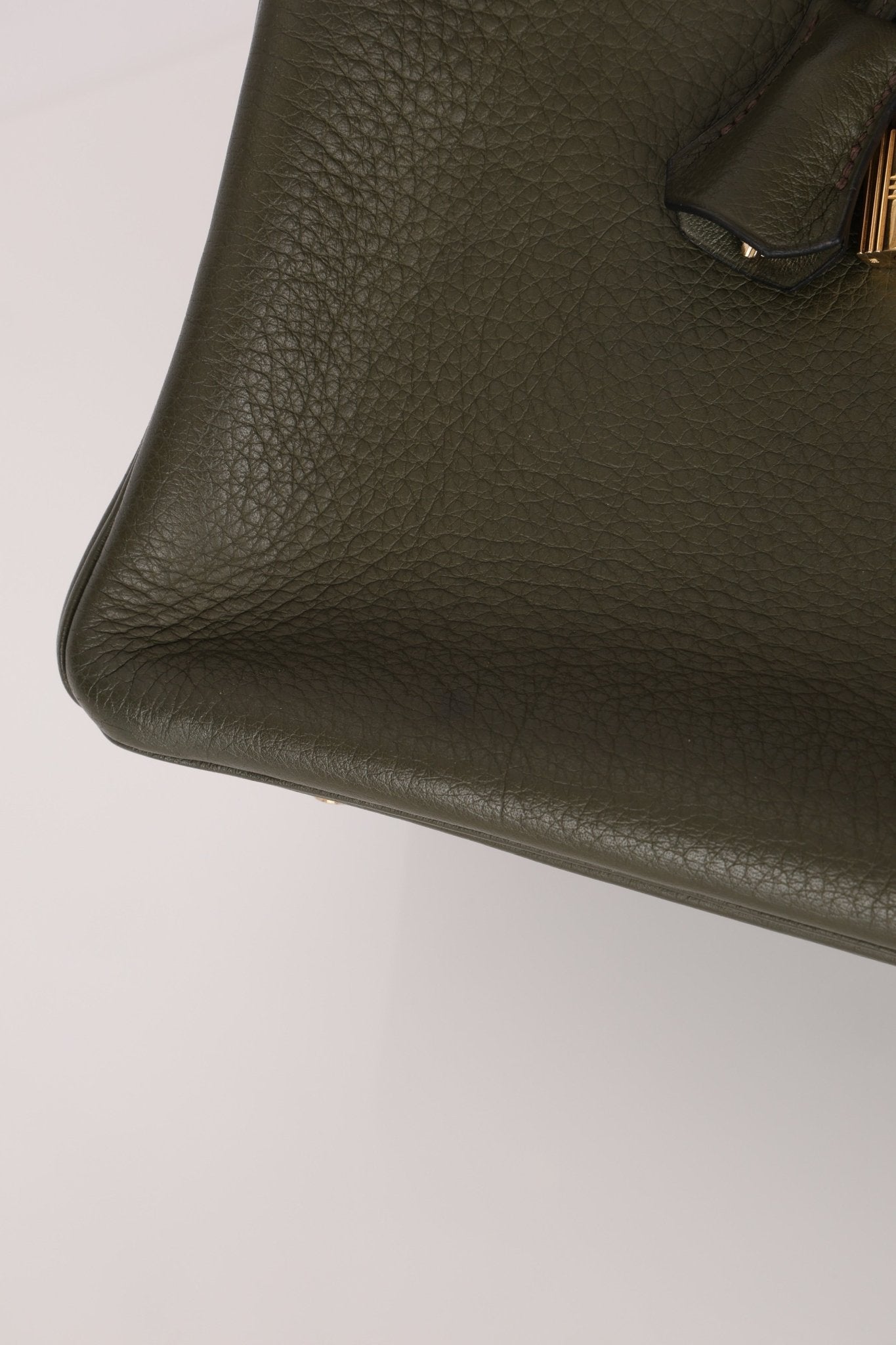 Ultra - Rare Hermès x Margiela 2000 Khaki Togo Retourne Birkin 35 GHW - FashioNica