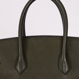 Ultra - Rare Hermès x Margiela 2000 Khaki Togo Retourne Birkin 35 GHW - FashioNica