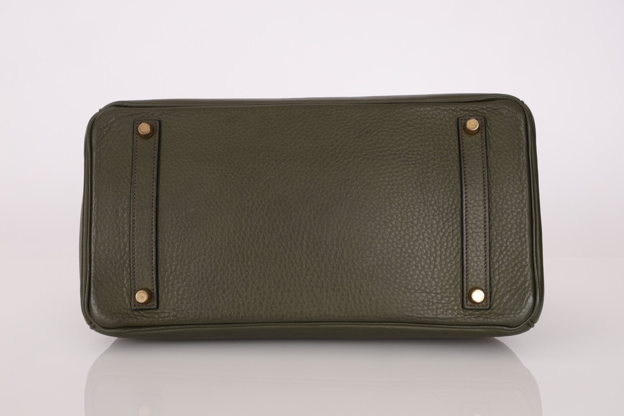 Ultra - Rare Hermès x Margiela 2000 Khaki Togo Retourne Birkin 35 GHW - FashioNica