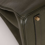 Ultra - Rare Hermès x Margiela 2000 Khaki Togo Retourne Birkin 35 GHW - FashioNica