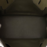 Ultra - Rare Hermès x Margiela 2000 Khaki Togo Retourne Birkin 35 GHW - FashioNica