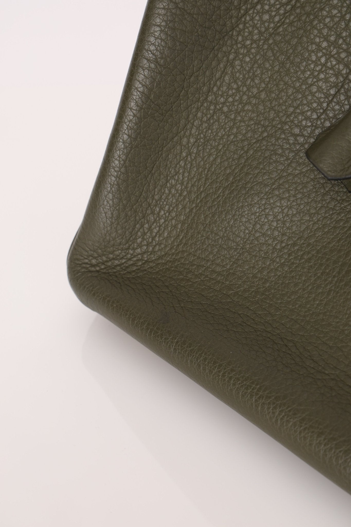 Ultra - Rare Hermès x Margiela 2000 Khaki Togo Retourne Birkin 35 GHW - FashioNica