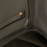 Ultra - Rare Hermès x Margiela 2000 Khaki Togo Retourne Birkin 35 GHW - FashioNica