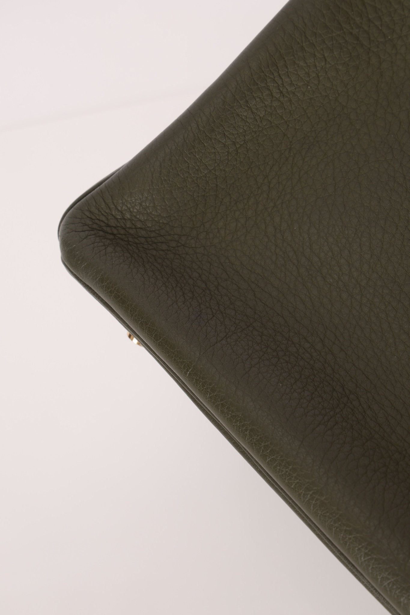 Ultra - Rare Hermès x Margiela 2000 Khaki Togo Retourne Birkin 35 GHW - FashioNica