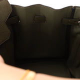 Ultra - Rare Hermès x Margiela 2000 Khaki Togo Retourne Birkin 35 GHW - FashioNica