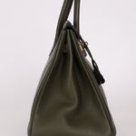 Ultra - Rare Hermès x Margiela 2000 Khaki Togo Retourne Birkin 35 GHW - FashioNica