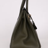 Ultra - Rare Hermès x Margiela 2000 Khaki Togo Retourne Birkin 35 GHW - FashioNica