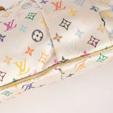 Ultra - Rare Louis Vuitton x Takashi Murakami Multicolor Monogram Satin Aumoniere Clutch on Chain - FashioNica