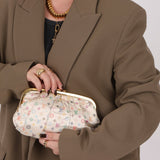 Ultra - Rare Louis Vuitton x Takashi Murakami Multicolor Monogram Satin Aumoniere Clutch on Chain - FashioNica