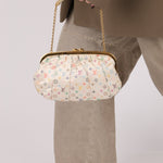 Ultra - Rare Louis Vuitton x Takashi Murakami Multicolor Monogram Satin Aumoniere Clutch on Chain - FashioNica