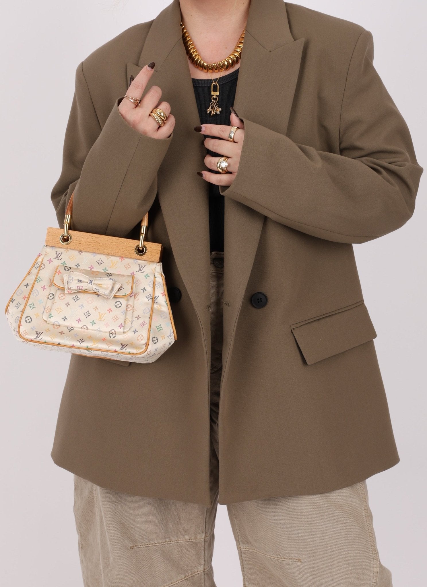 Ultra - Rare Louis Vuitton x Takashi Murakami Satin Abelia - FashioNica