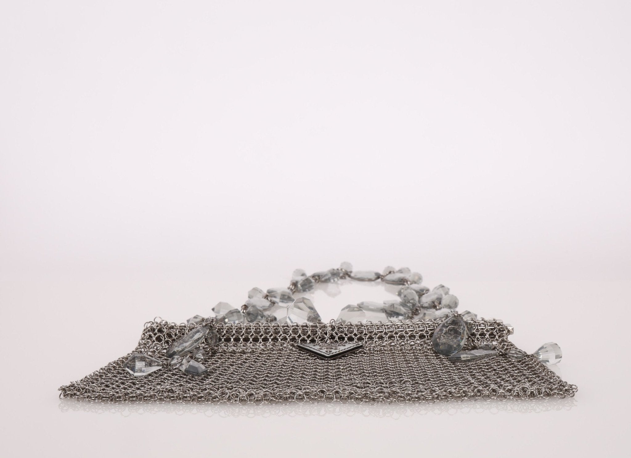 Ultra - Rare Prada Crystal Chainmail Shoulder Bag - FashioNica