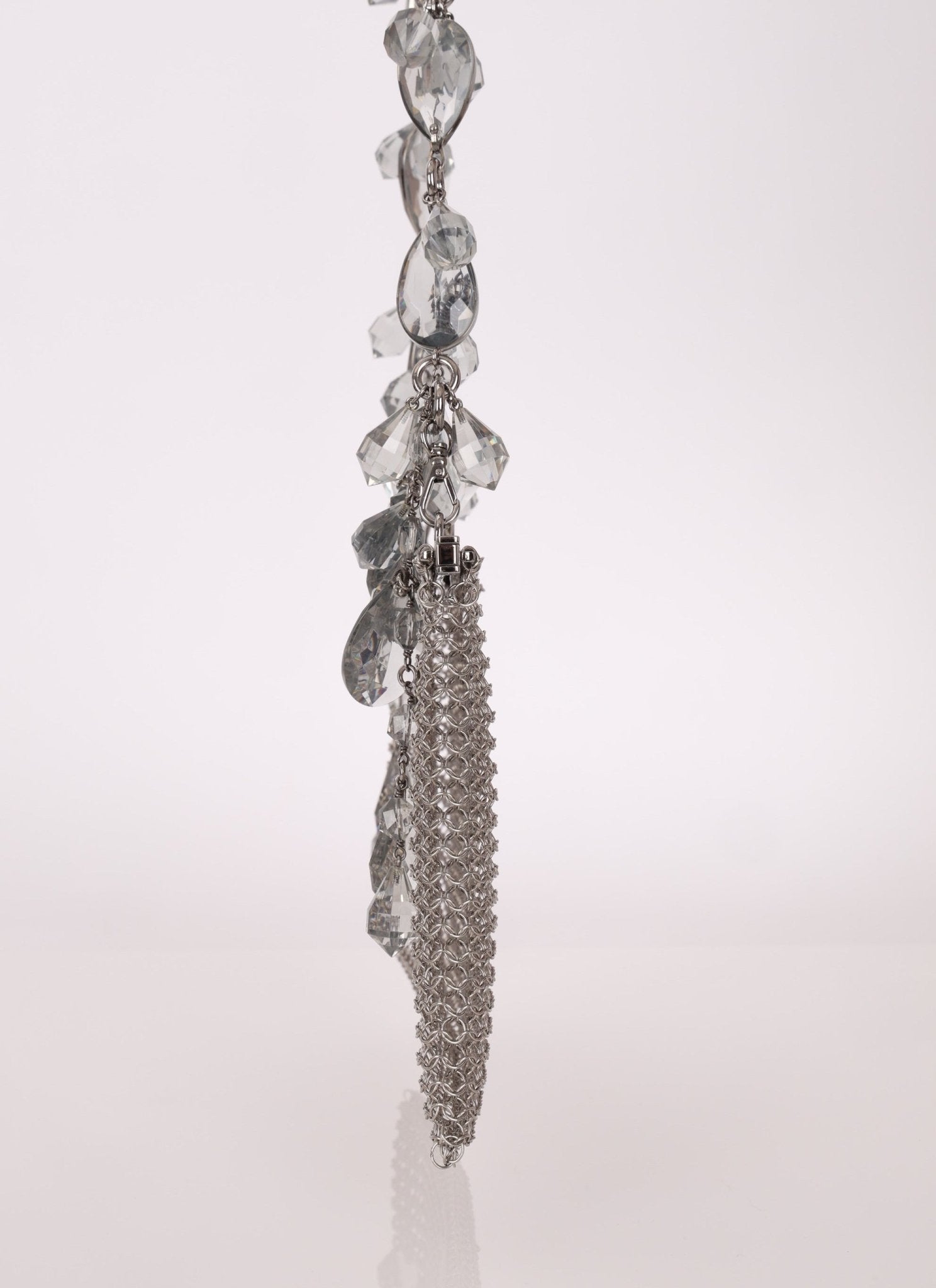 Ultra - Rare Prada Crystal Chainmail Shoulder Bag - FashioNica