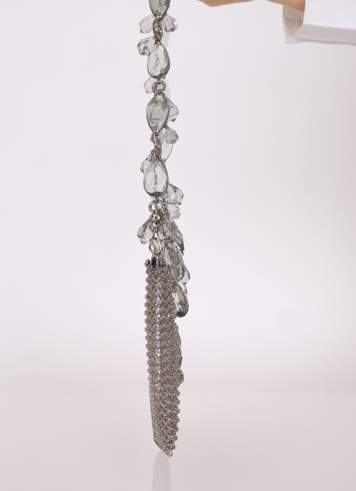 Ultra - Rare Prada Crystal Chainmail Shoulder Bag - FashioNica