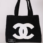 Ultra - Rare Runway Chanel 1989 Terrycloth Timeless Tote - FashioNica