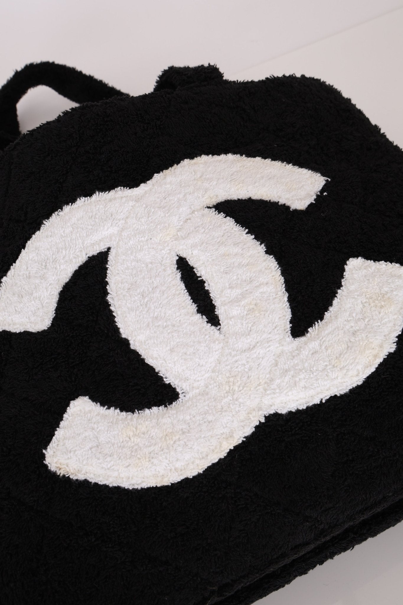 Ultra - Rare Runway Chanel 1989 Terrycloth Timeless Tote - FashioNica