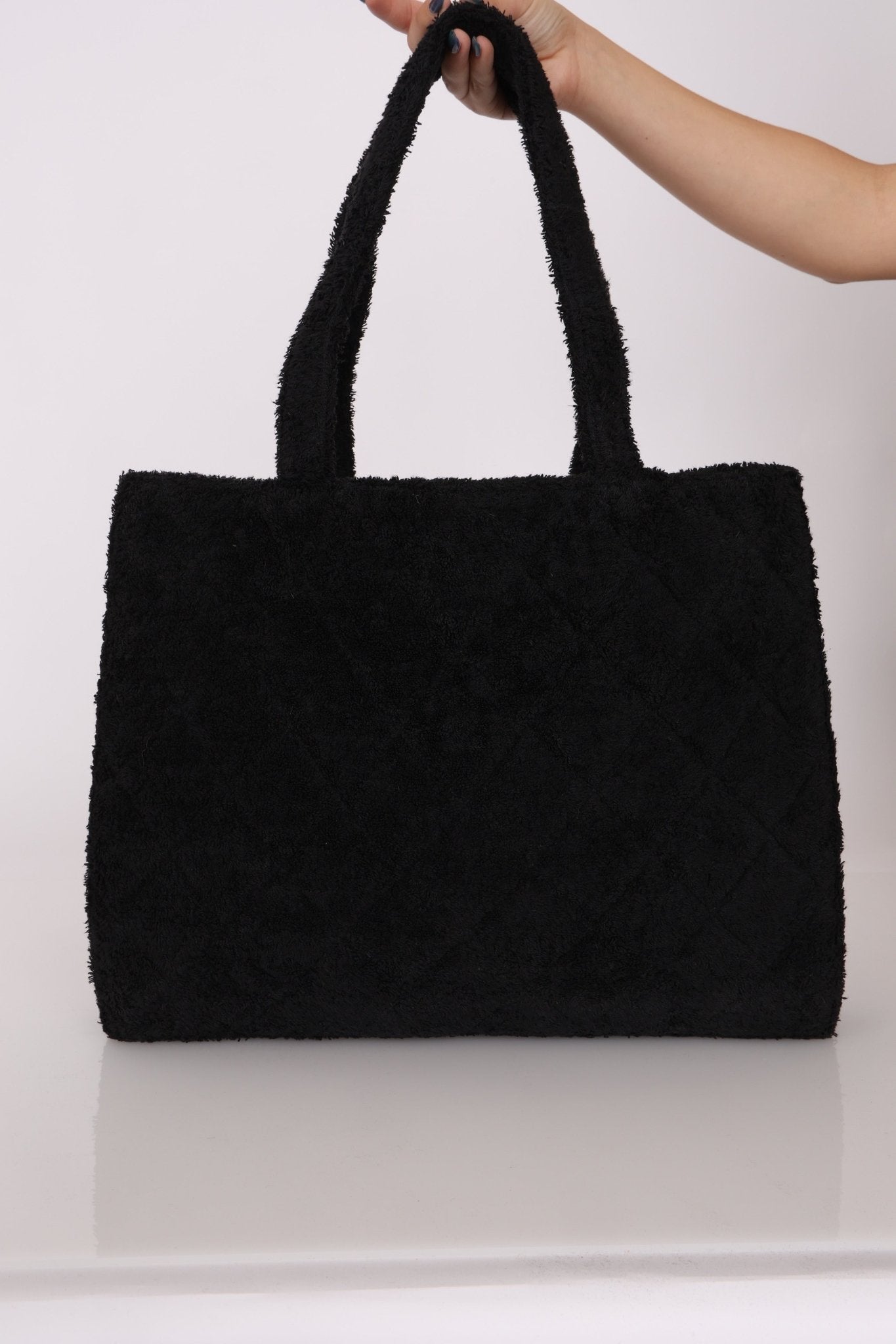 Ultra - Rare Runway Chanel 1989 Terrycloth Timeless Tote - FashioNica