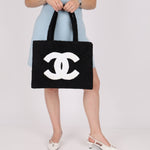 Ultra - Rare Runway Chanel 1989 Terrycloth Timeless Tote - FashioNica
