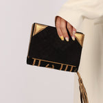 Ultra - Rare Runway Chanel 2004 Suede Book Clutch - FashioNica