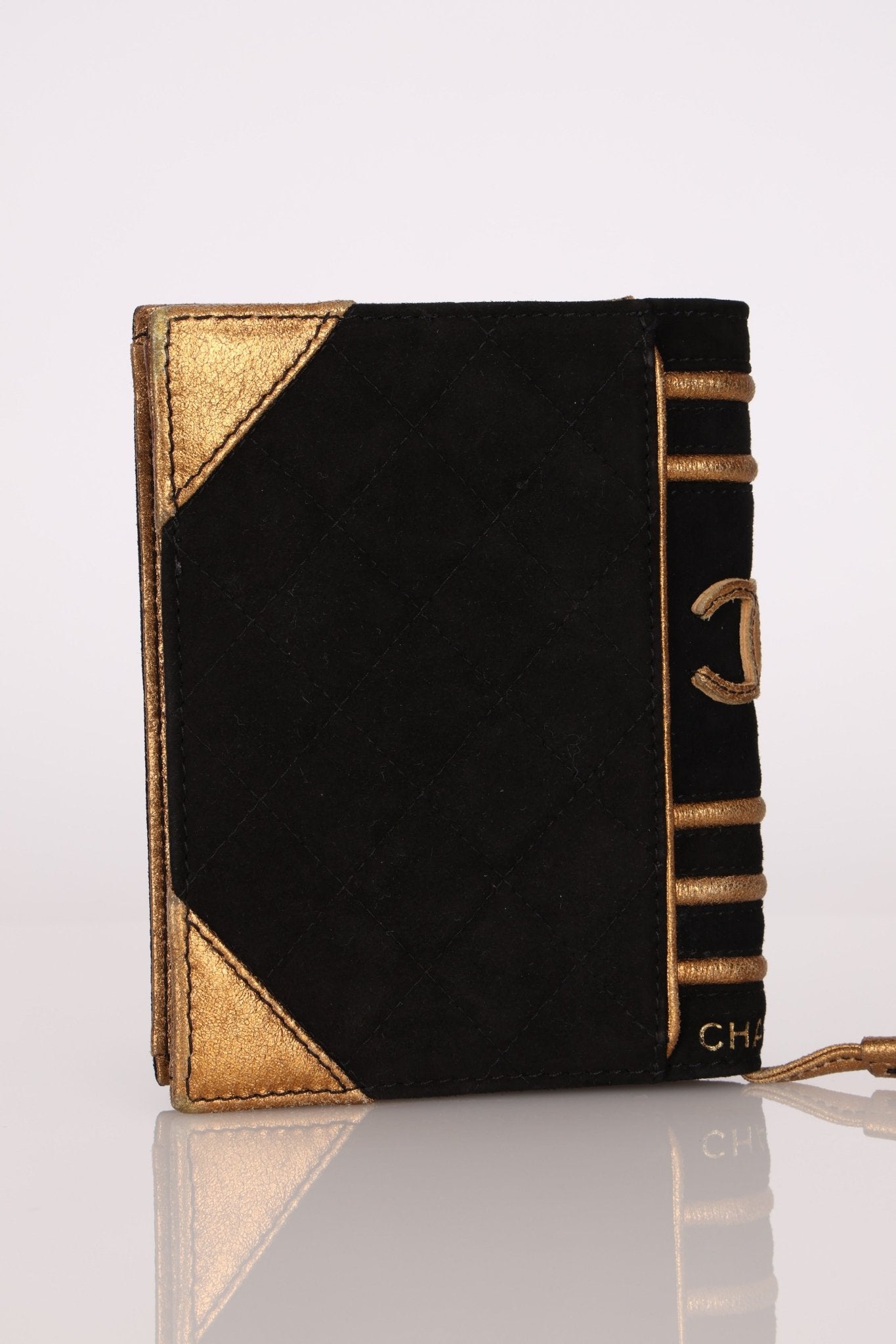 Ultra - Rare Runway Chanel 2004 Suede Book Clutch - FashioNica