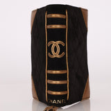 Ultra - Rare Runway Chanel 2004 Suede Book Clutch - FashioNica