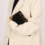 Ultra - Rare Runway Chanel 2004 Suede Book Clutch - FashioNica