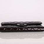 Ultra - Rare Runway Chanel 2014 Chocolate Patent Metal Handle Clutch - FashioNica