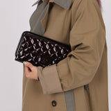 Ultra - Rare Runway Chanel 2014 Chocolate Patent Metal Handle Clutch - FashioNica